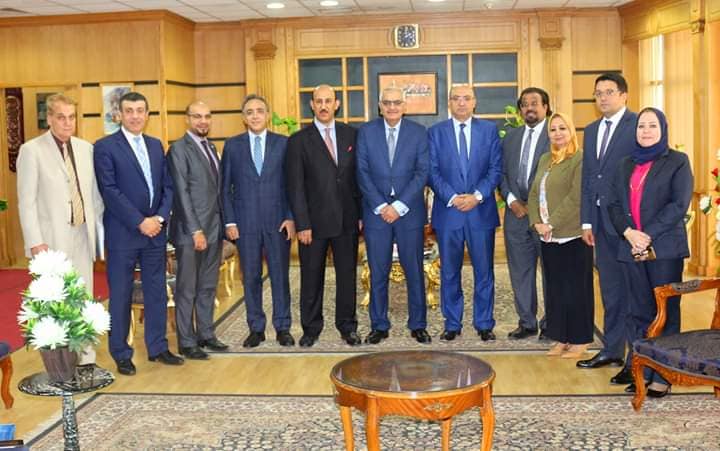 جامعة المنصورة توقع برتوكول تعاون مع الملحقية الثقافية لسفارة المملكة العربية السعودية