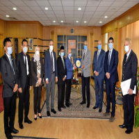 جامعة المنصورة تستقبل وفد السفارة الإندونيسية