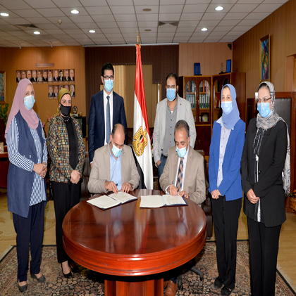Cooperation agreement between Mansoura University and the German House (Goethe Institute partner) to teach the German language 