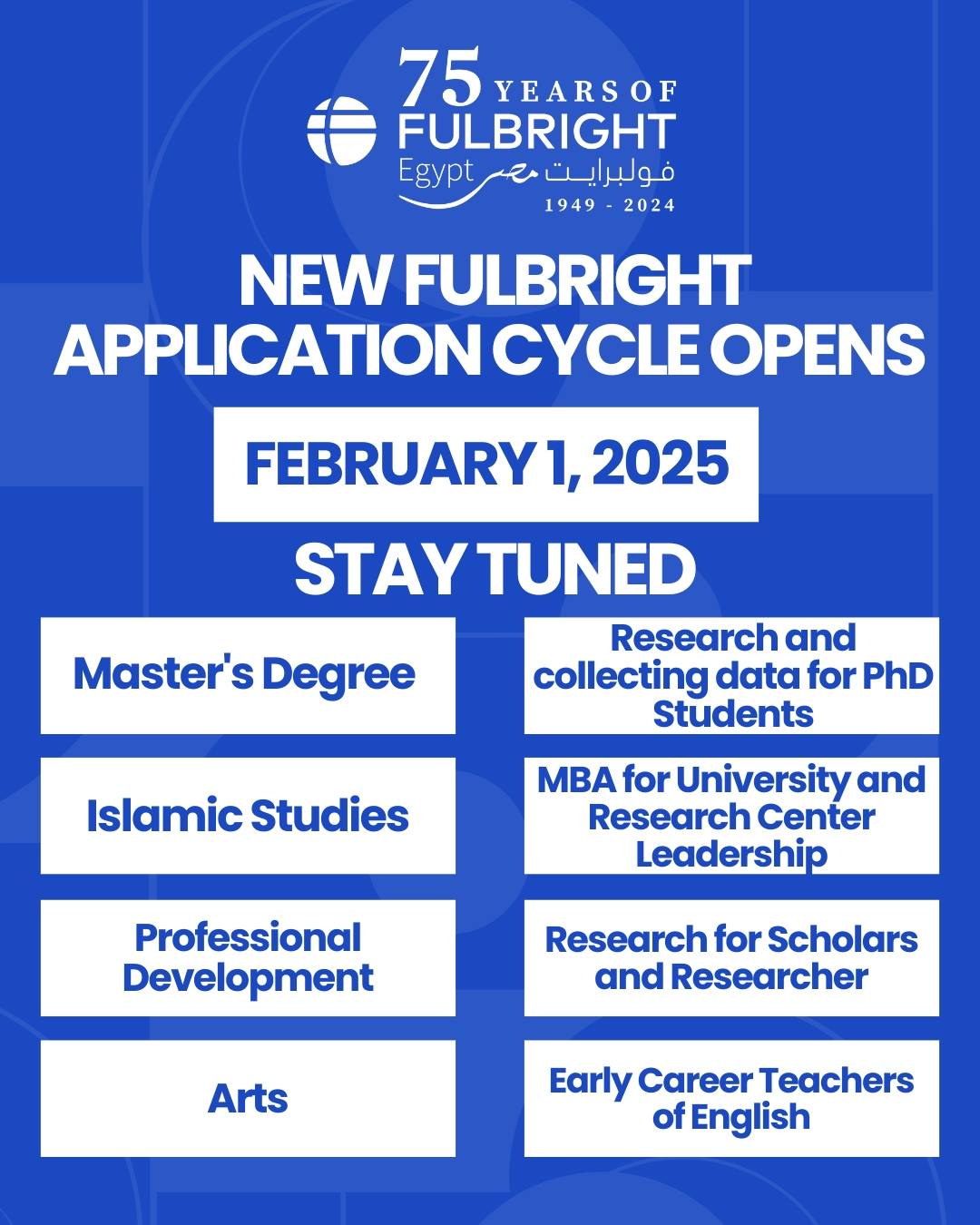 Fulbright Egypt Opens 2025 Application Cycle