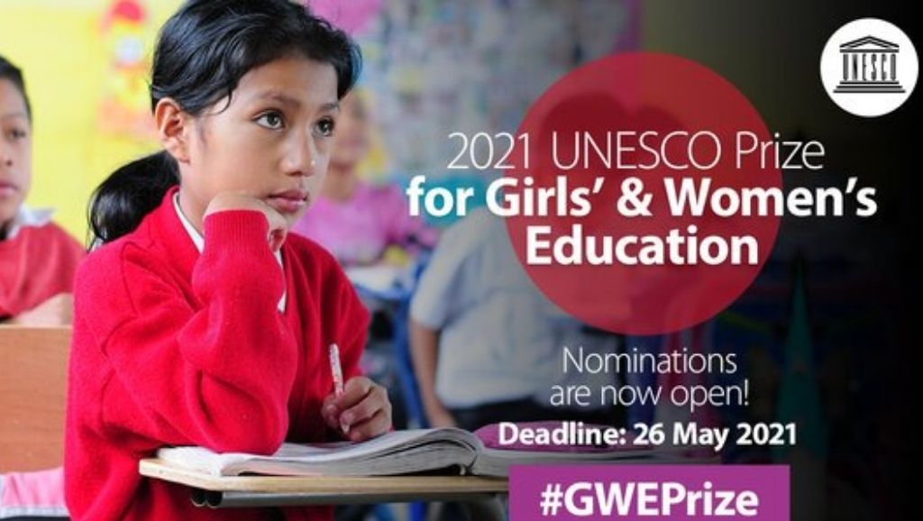 جائزة اليونسكو لتعليم الفتيات والنساء لعام 2021 في نسختها السادسة 