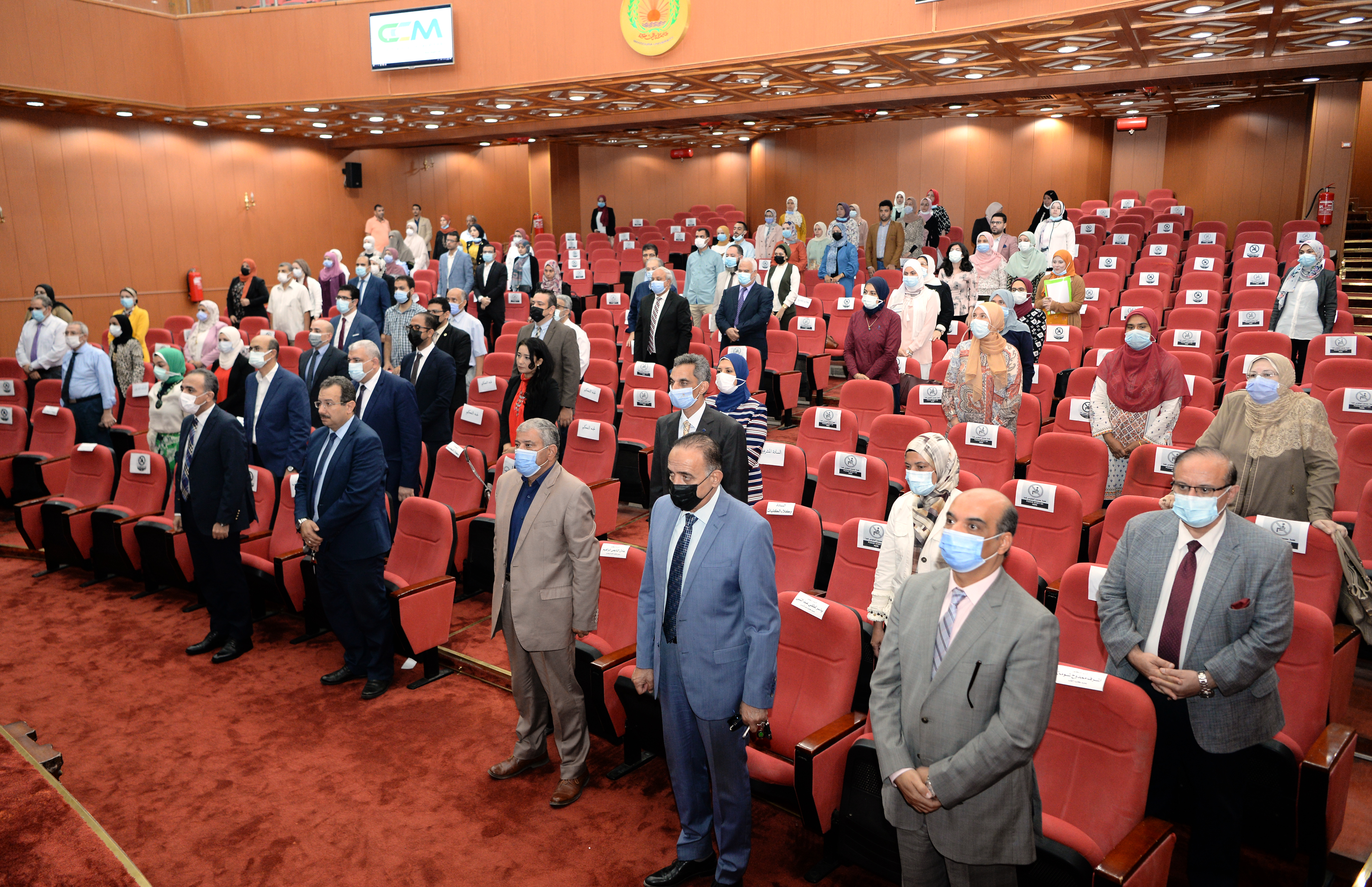 حفل توقيع عقود مشاريع منح الماجستير والدكتوراه الممولة من وحدة بحوث جامعة المنصورة 2021 