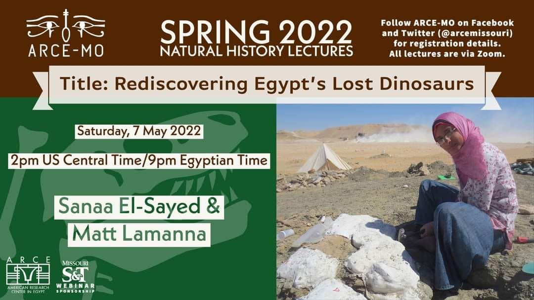 ويبنار بعنوان إعادة اكتشاف الديناصورات المصرية المفقودة
