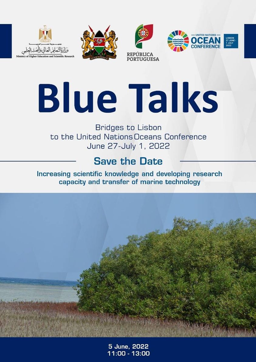 ندوة Blue Talk عبر الإنترنت حول "زيادة المعرفة العلمية وتطوير القدرات البحثية و نقل التكنولوجيا البحرية "