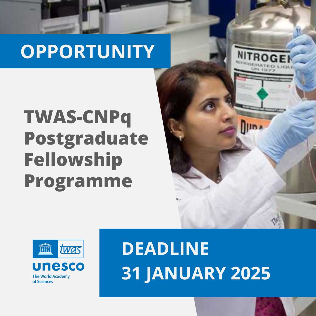 TWAS-CNPq Postgraduate Fellowship Programme in Brazil