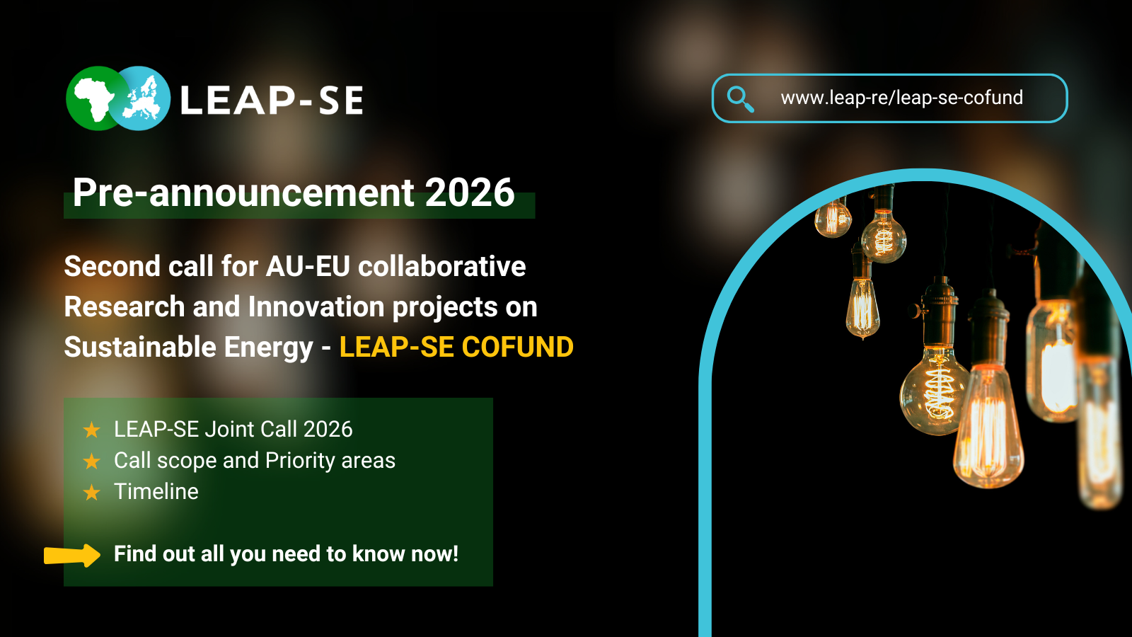 LEAP-SE Joint Call 2026 (AU-EU Collaborative R&I Projects)