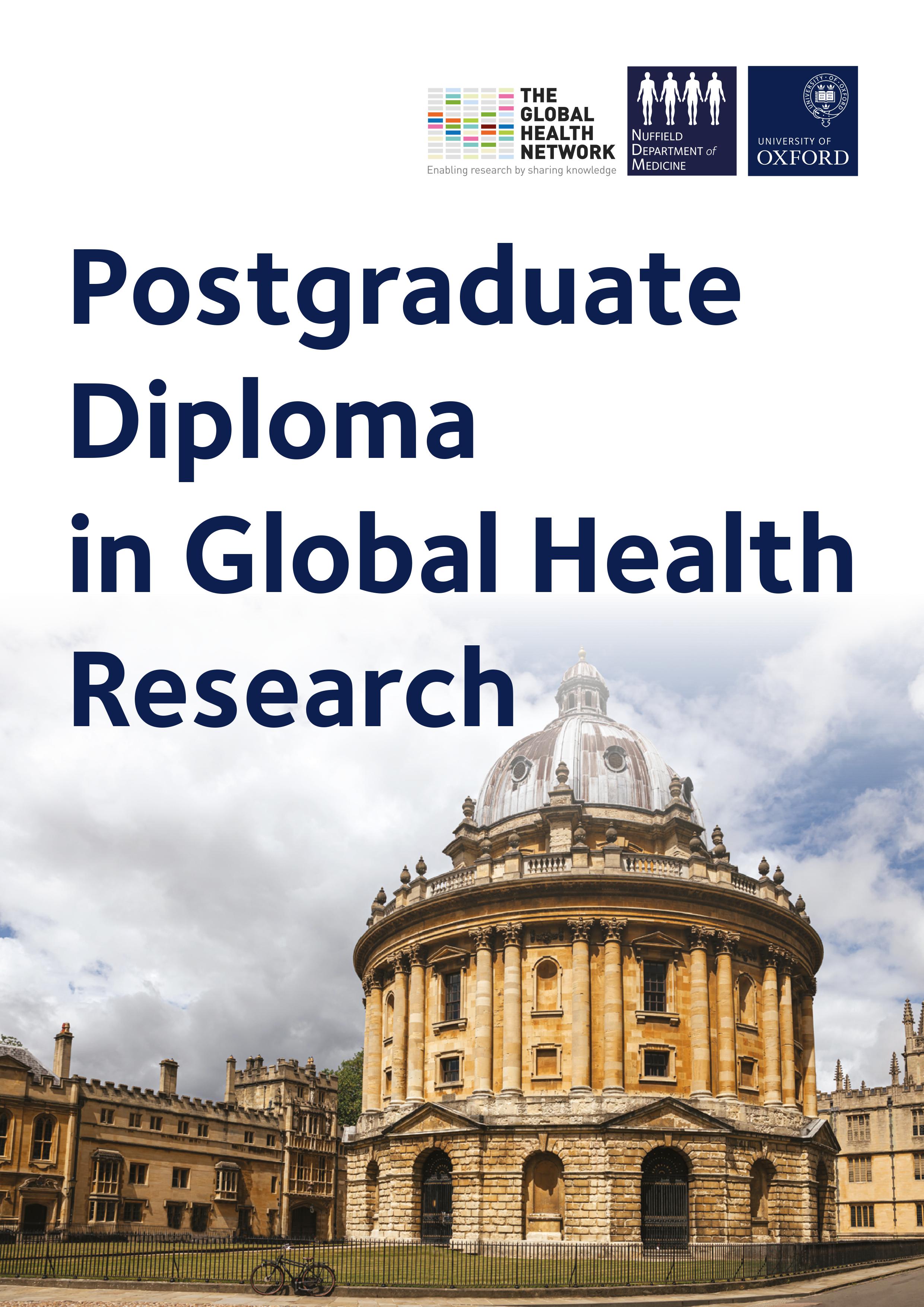 Postgraduate Diploma in Global Health Research